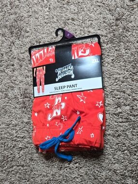 Willie Nelson 2XL Plus Size Sleep Pants Side Pockets Functional Drawstring